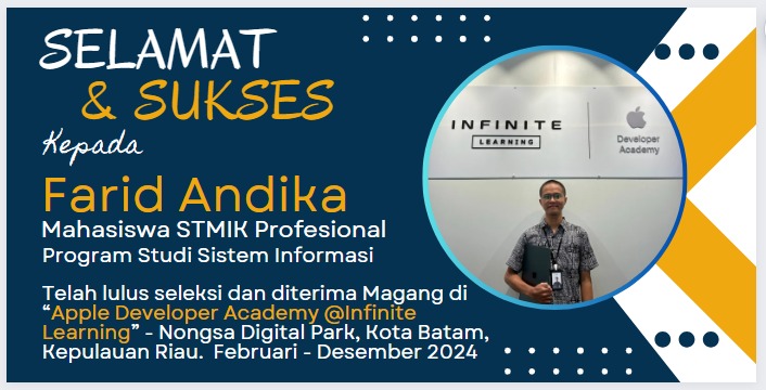 Selamat dan Sukses Farid Andika